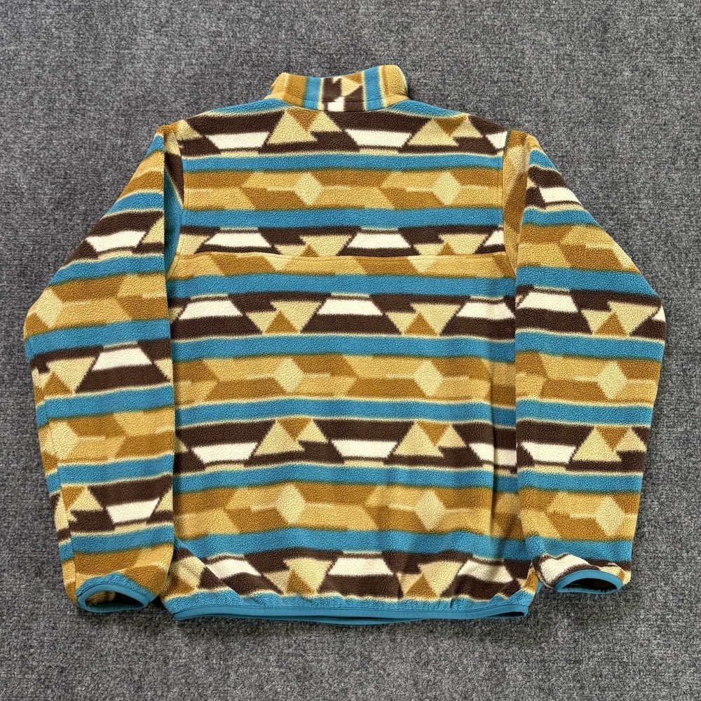 Patagonia Aztec Synchilla Snap T Fleece Pullover Womens Small Geometric Hiking - Picture 5 of 8